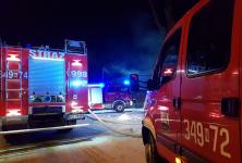 Nocny pożar samochodu w Śliwicy