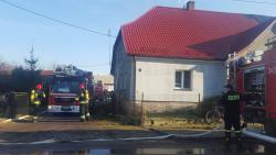 Groźny pożar poddasza
